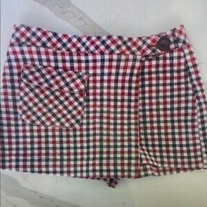 Plaid Kids Skort